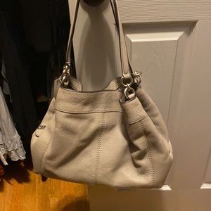Coach bag - gray leather